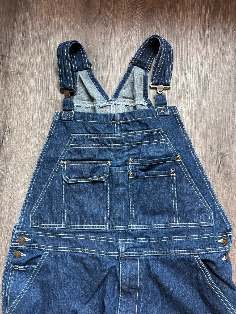 Wolverine Blue Denim Carpenter Bib Overalls Men’s Sz Large 30 Workwear